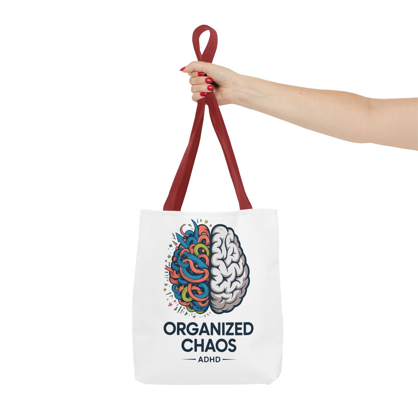 ADHD Tote Bag — "Organized Chaos" Brain Design
