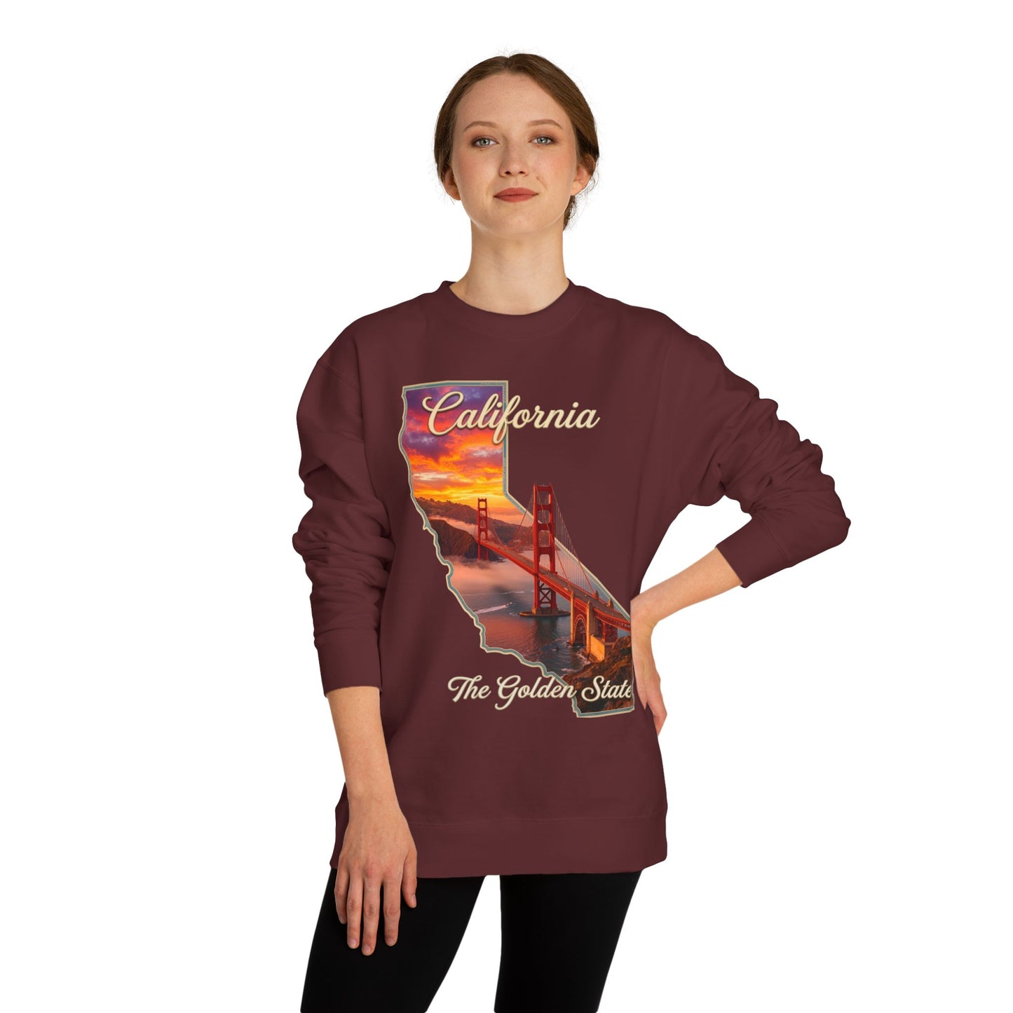 California Golden State Sweatshirt — Golden Gate Sunset Crew
