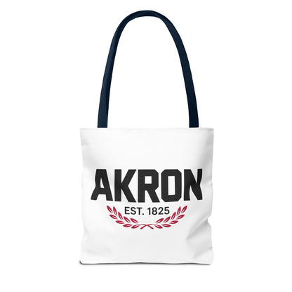 Akron Est. 1825 Tote Bag — City Pride Canvas Tote