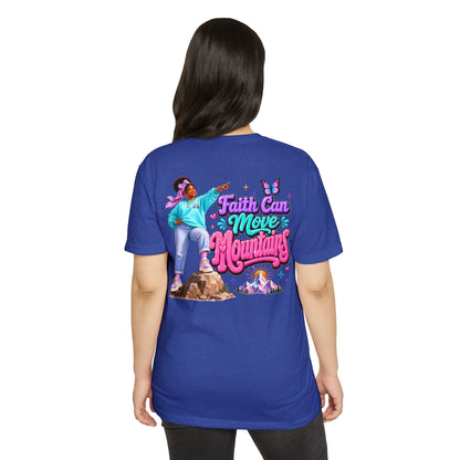 T-Shirt — Faith Can Move Mountains Inspirational Graphic Tee