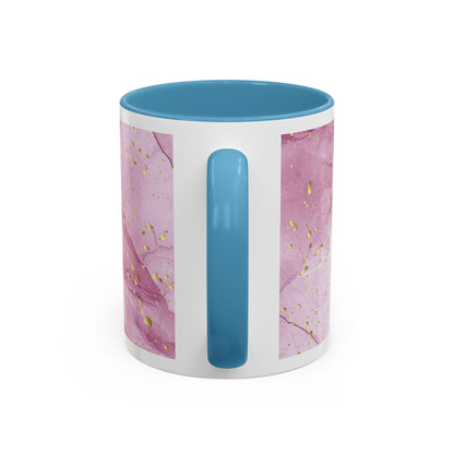 Mom Definition Accent Coffee Mug – Inspirational Pink Marble Mother’s Day Gift (11/15oz)