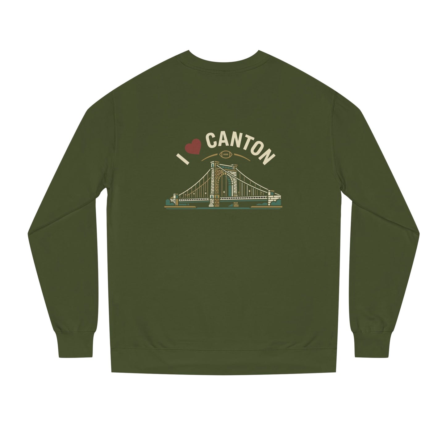 I  Canton Crewneck Sweatshirt — Canton Bridge Graphic Pullover