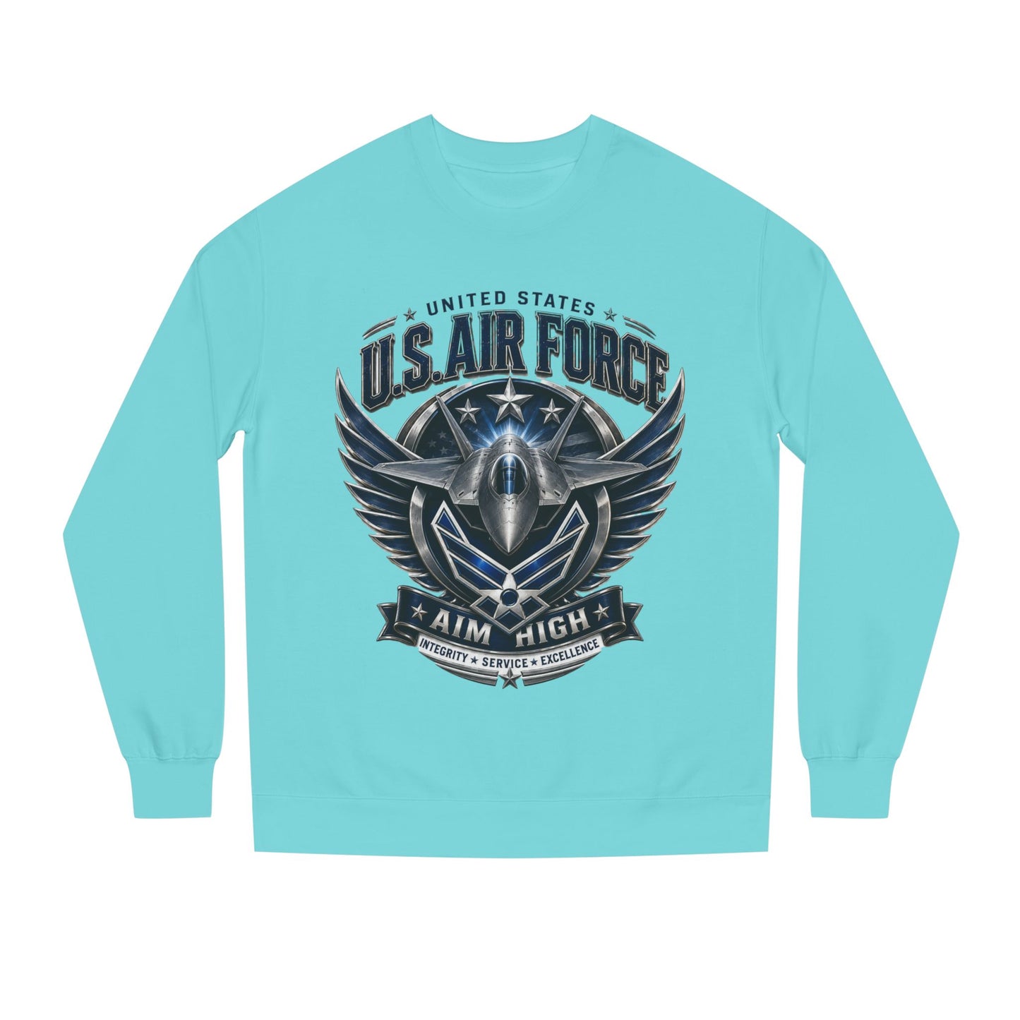 U.S. Air Force 'Aim High' Crewneck Sweatshirt — Military Aviation Graphic
