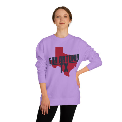 San Antonio TX State Outline Sweatshirt – Texas Pride Crewneck