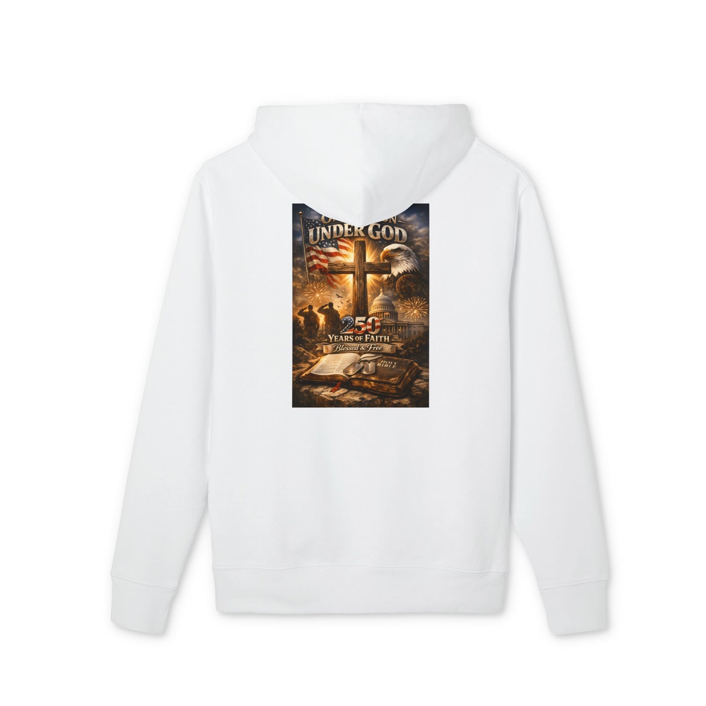 Under God Cross Hoodie — Christian Faith Inspirational Pullover
