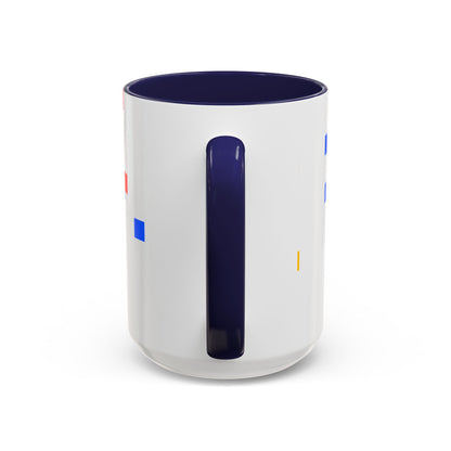 Autism Acceptance Accent Coffee Mug – Colorful Puzzle Square Design (11/15 oz)