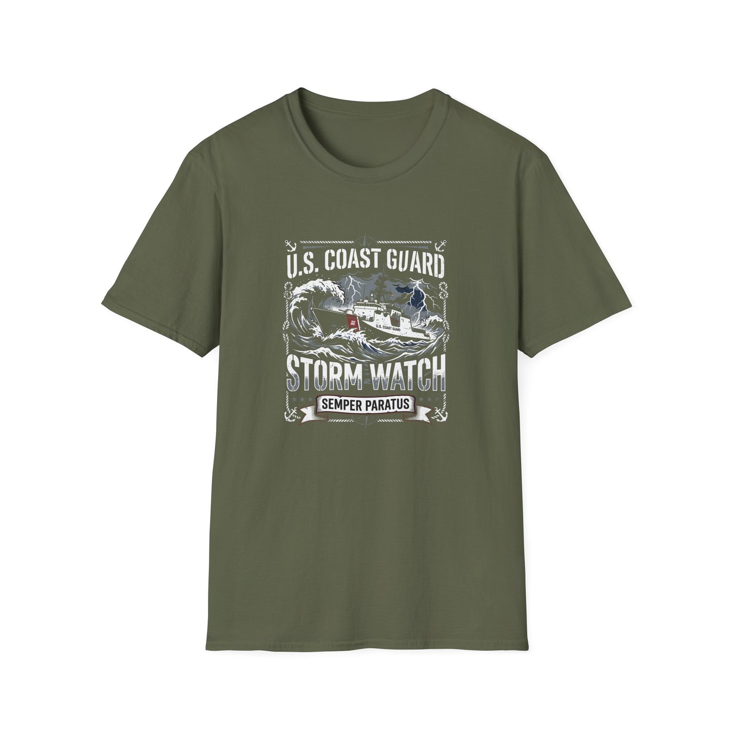 U.S. Coast Guard  Storm Watch Semper Paratus T-Shirt