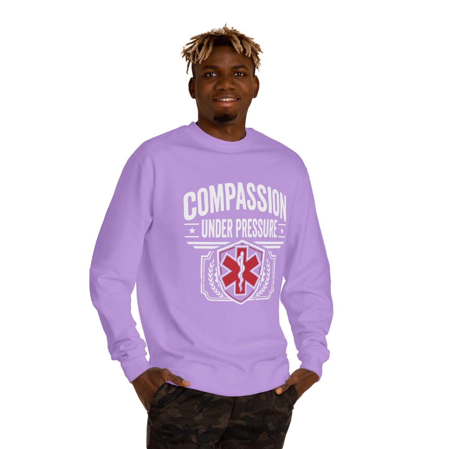 EMS Sweatshirt – "Compassion Under Pressure" Emergency Medical Crew Neck