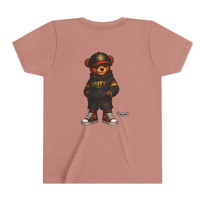 Youth T‑Shirt — Cool Bear Graphic Tee with 'UNITY' Hoodie Design