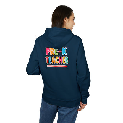 Pre-K Teacher Hoodie — Colorful Backprint Teacher Appreciation Gift