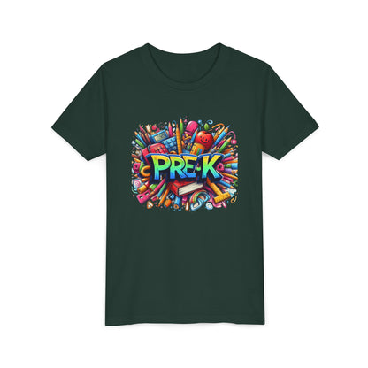 PRE-K Kids Tee — Colorful Back-to-School Pre-K Shirt for Preschoolers