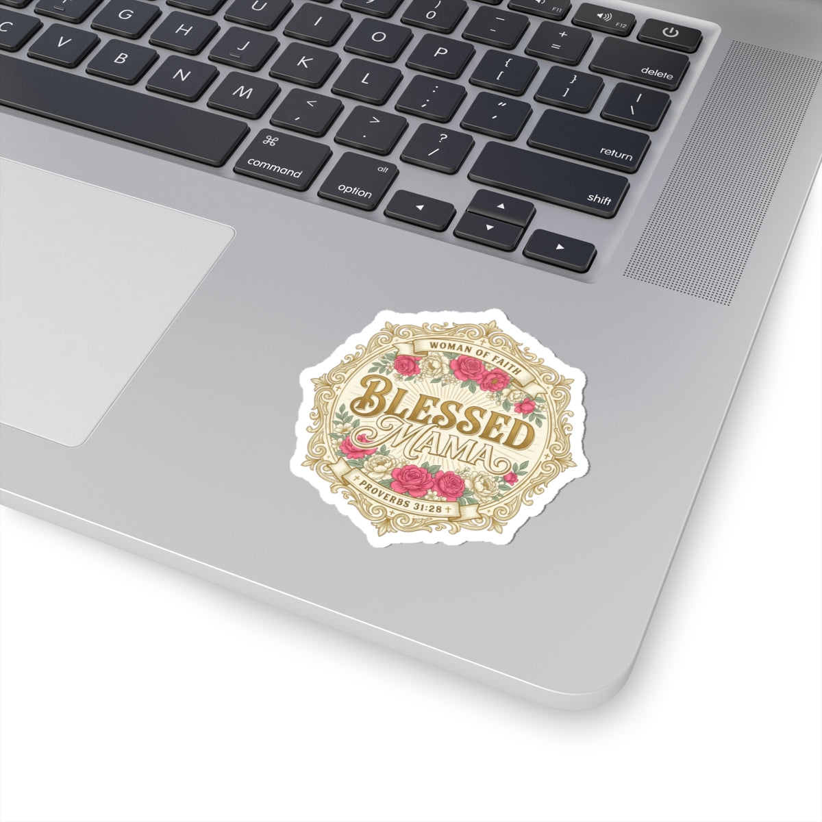 Blessed Mama Sticker | minimalist mom life, cool mom streetwear