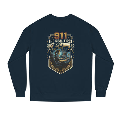 911 Dispatcher Crewneck Sweatshirt — “The Real First Responders” Tribute