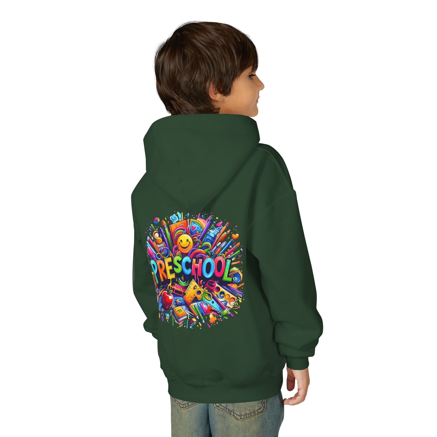 Preschool Kids Hoodie — Colorful Back-to-School Preschool Design