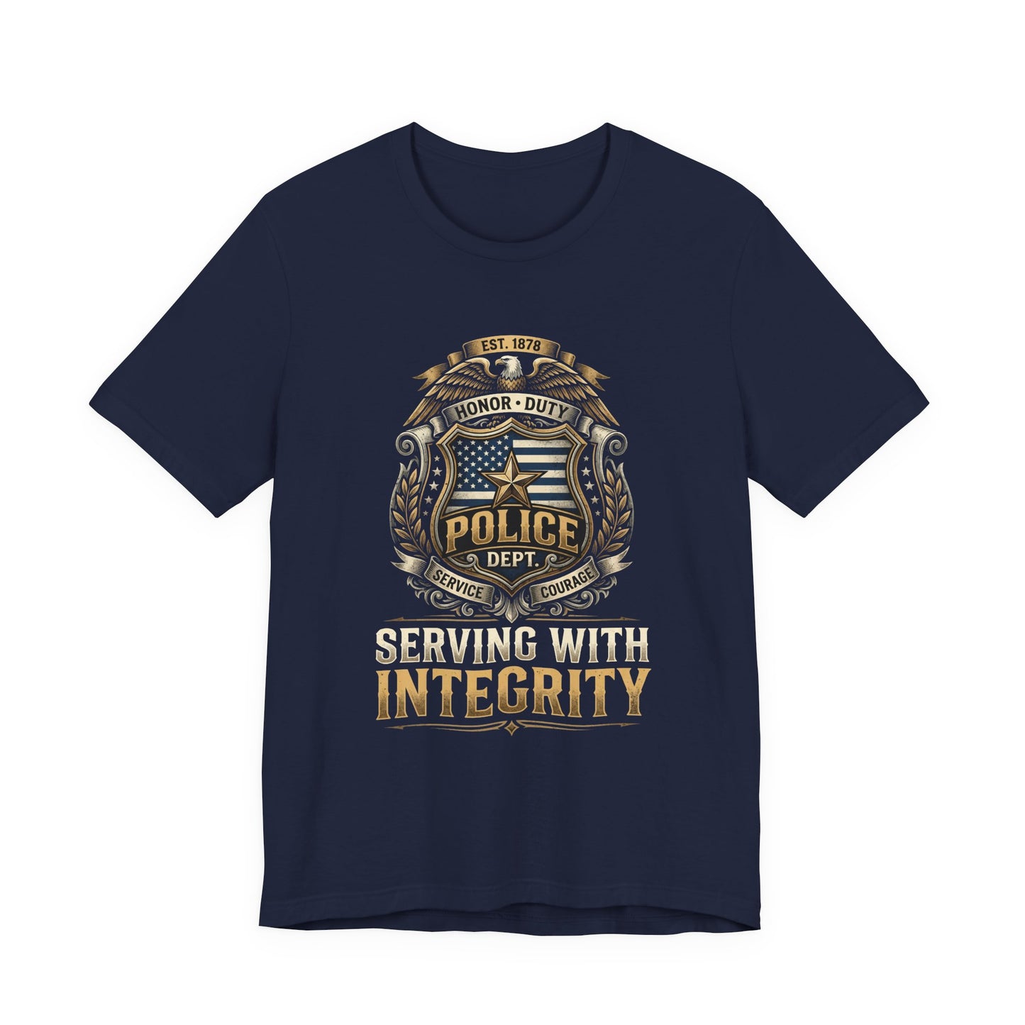 Police Badge 'Serving With Integrity' T-Shirt