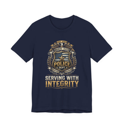 Police Badge 'Serving With Integrity' T-Shirt
