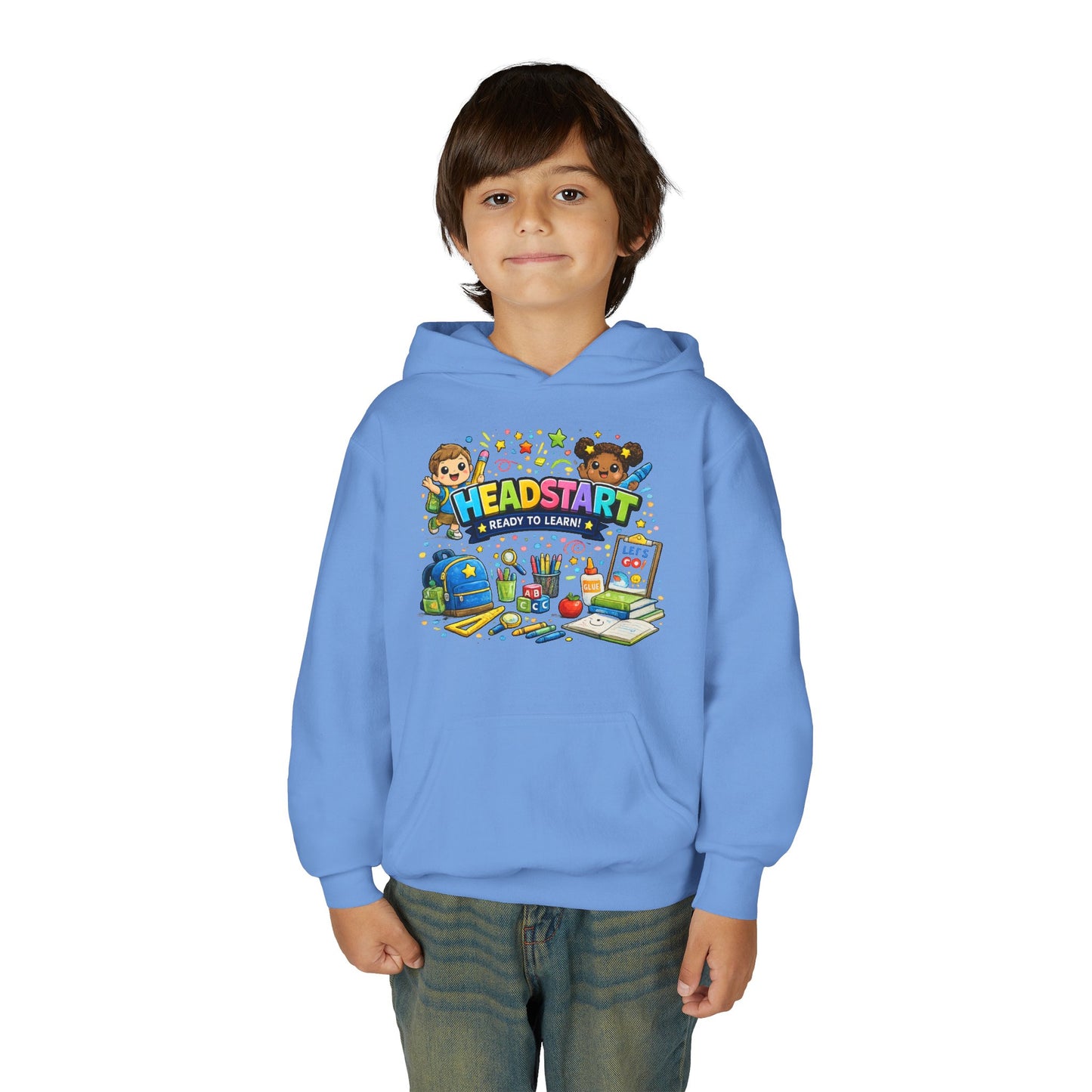 Head Start Kids Hoodie – 'Ready to Learn' Back-to-School Youth Sweatshirt