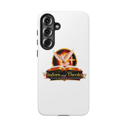 Wisdom and Theology Phone Case — Christian Dove & Cross Protective Tough Case