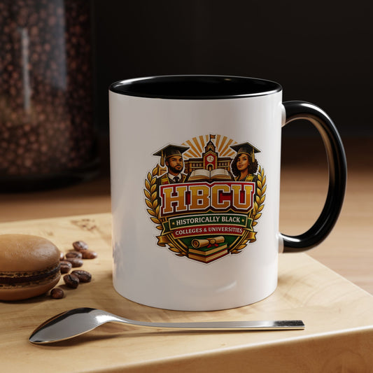 HBCU Pride Accent Coffee Mug — Historically Black Colleges & Universities Graduation Gift
