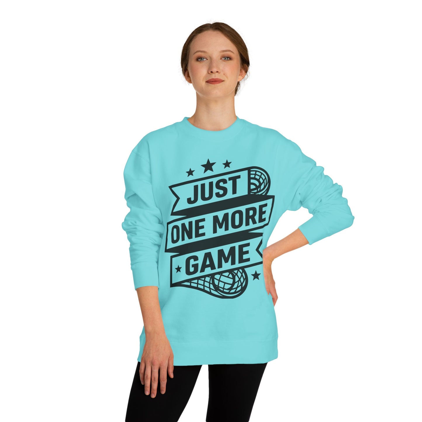 Just One More Game Sweatshirt - Lacrosse Player Crewneck