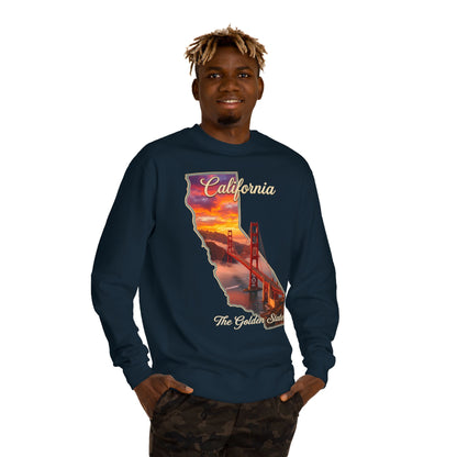 California Golden State Sweatshirt — Golden Gate Sunset Crew