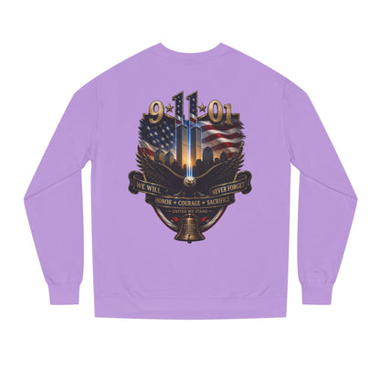 9/11 Memorial Sweatshirt — We Will Never Forget Tribute Crewneck