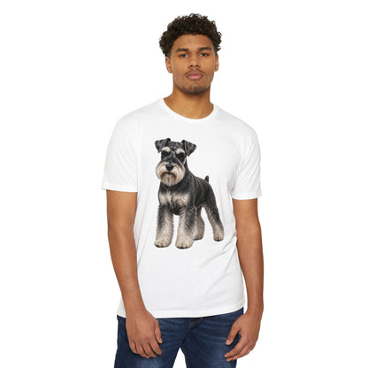 Schnauzer Dog T-Shirt — Realistic Miniature Schnauzer Graphic Tee