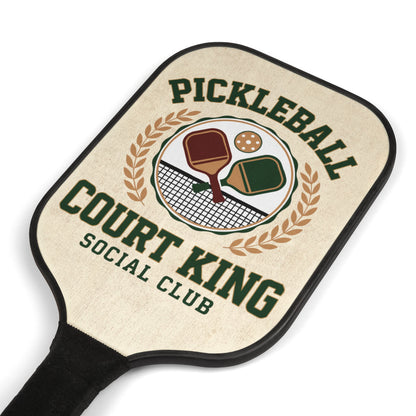 Pickleball Paddle Set — "Pickleball Court King" Design Kit (2 Paddles + Balls)
