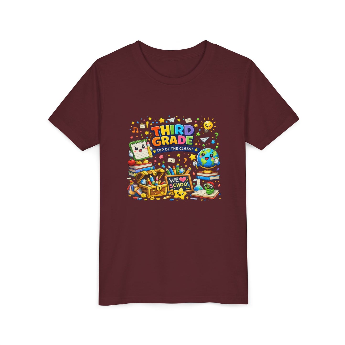 Third Grade Kids Tee — "Third Grade Out of the Classroom" Back-to-School Youth Shirt