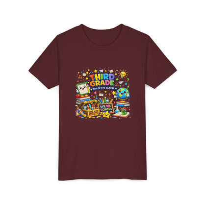 Third Grade Kids Tee — "Third Grade Out of the Classroom" Back-to-School Youth Shirt