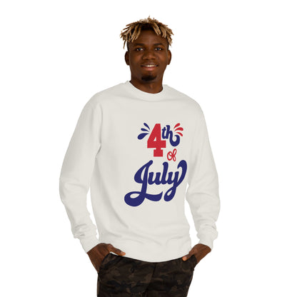 4th of July Crewneck Sweatshirt — Patriotic Independence Day Pullover