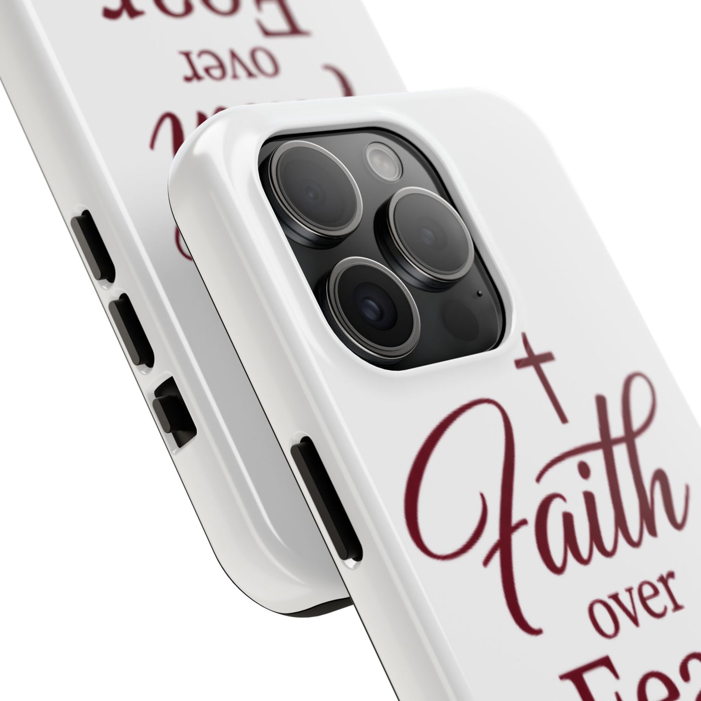 Faith Over Fear Tough Phone Case — Christian Inspirational Protective Phone Cover