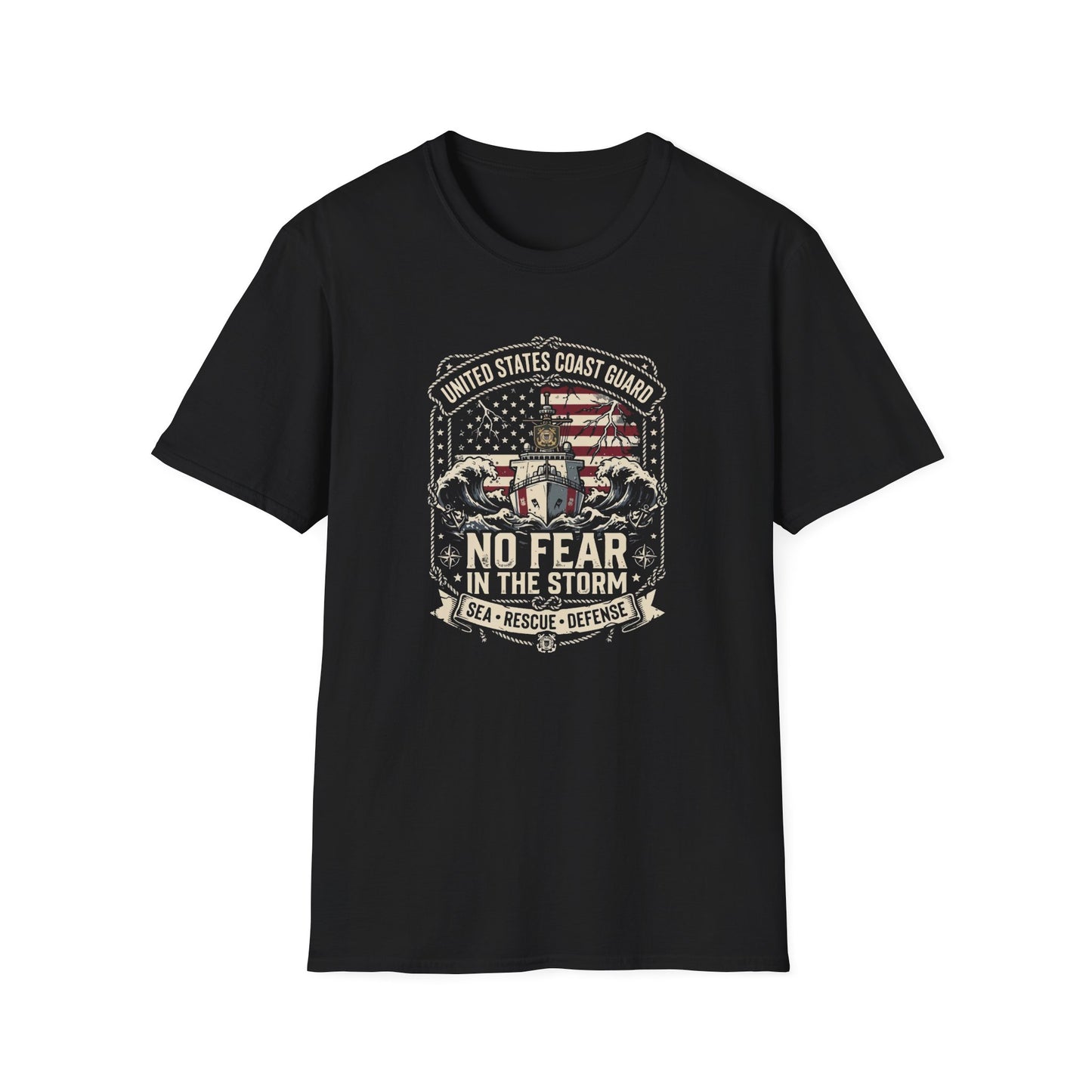United States Coast Guard No Fear in the Storm T-Shirt
