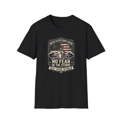 United States Coast Guard No Fear in the Storm T-Shirt