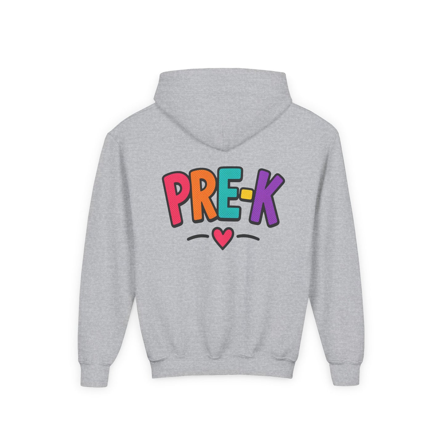Pre-K Kids Hoodie — Colorful Cute Pre-K School Hooded Sweatshirt for Toddlers