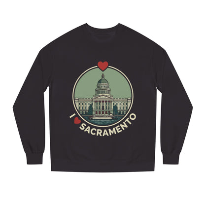 Sacramento Capitol Crewneck Sweatshirt — I Love Sacramento Vintage Graphic