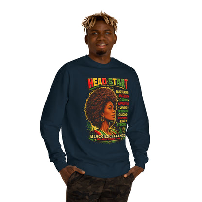 Head Start Black Excellence Sweatshirt — Afrocentric Empowerment Crewneck