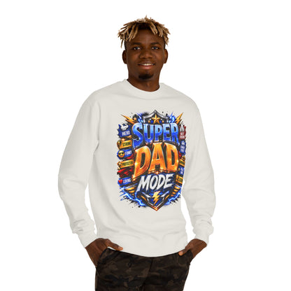 Super Dad Mode Sweatshirt – Father's Day Graphic Crewneck