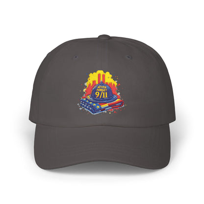 Dad Cap – 9/11 Tribute Firefighter Helmet & American Flag Embroidered Hat