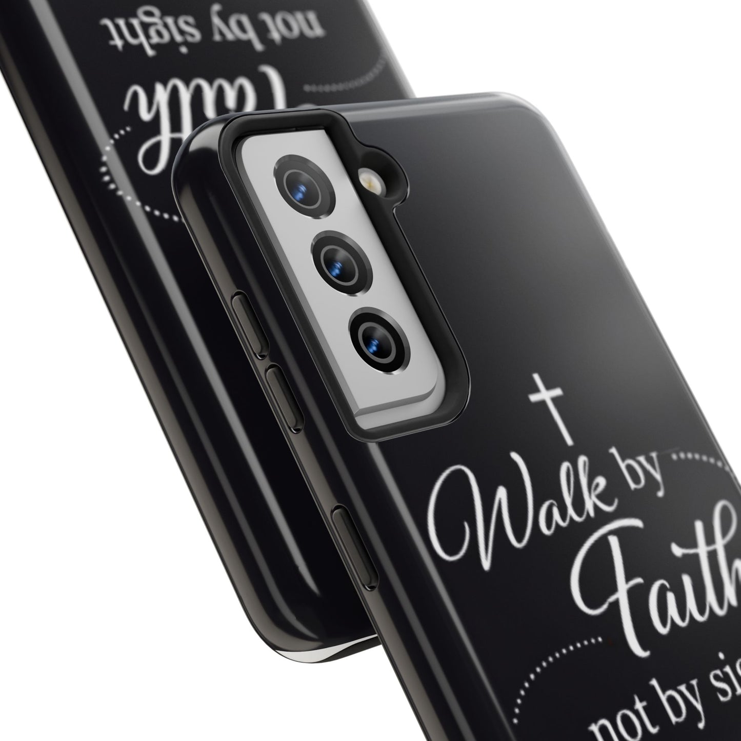 Walk by Faith Tough Phone Case – Christian Inspirational Scripture Design