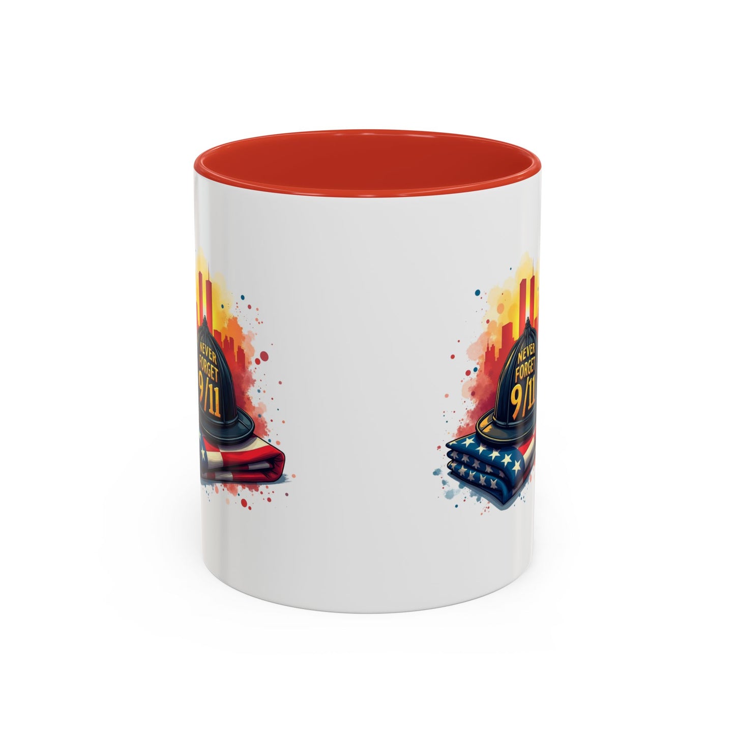 Never Forget 9/11 Memorial Accent Coffee Mug