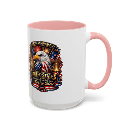250th Anniversary United States Eagle Coffee Mug – Patriotic 1776–2026 Accent Mug