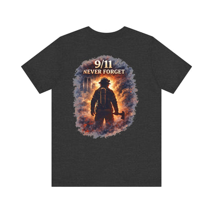 9/11 Never Forget Firefighter Tribute Tee