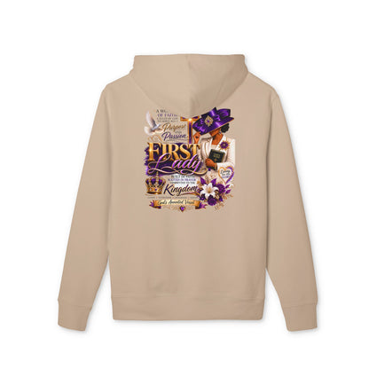 First Lady Inspirational Hoodie — Faith, Family & Royalty Graphic Pullover