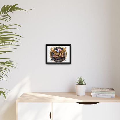250th United States Anniversary Framed Canvas Print