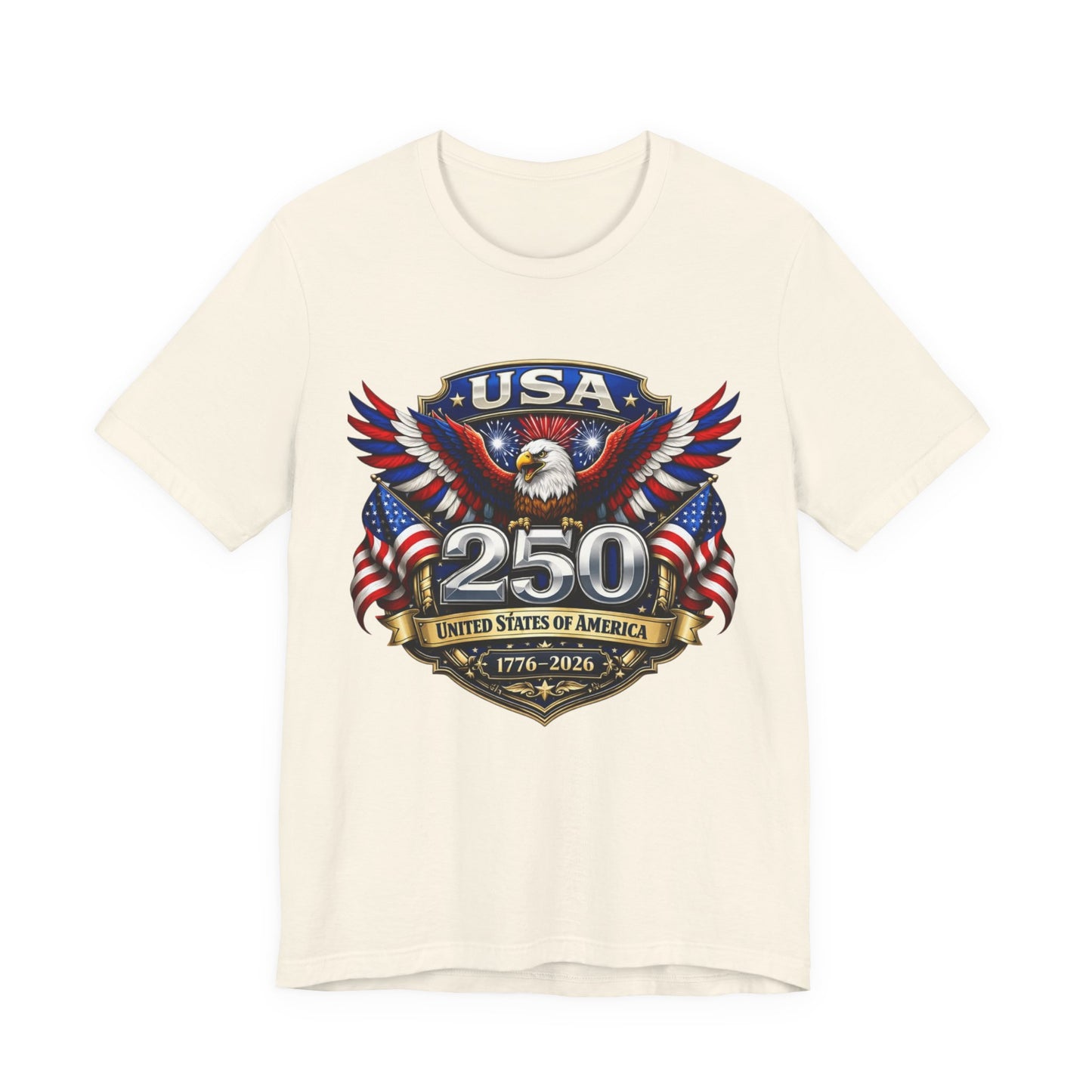 USA 250th Eagle T-Shirt — 1776–2026 Patriotic American Independence Tee