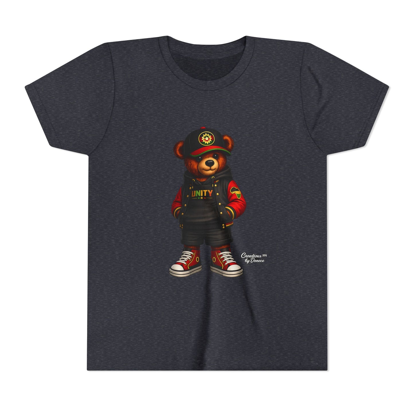 Youth Tee — 'Unity' Streetwear Teddy Bear Graphic Shirt