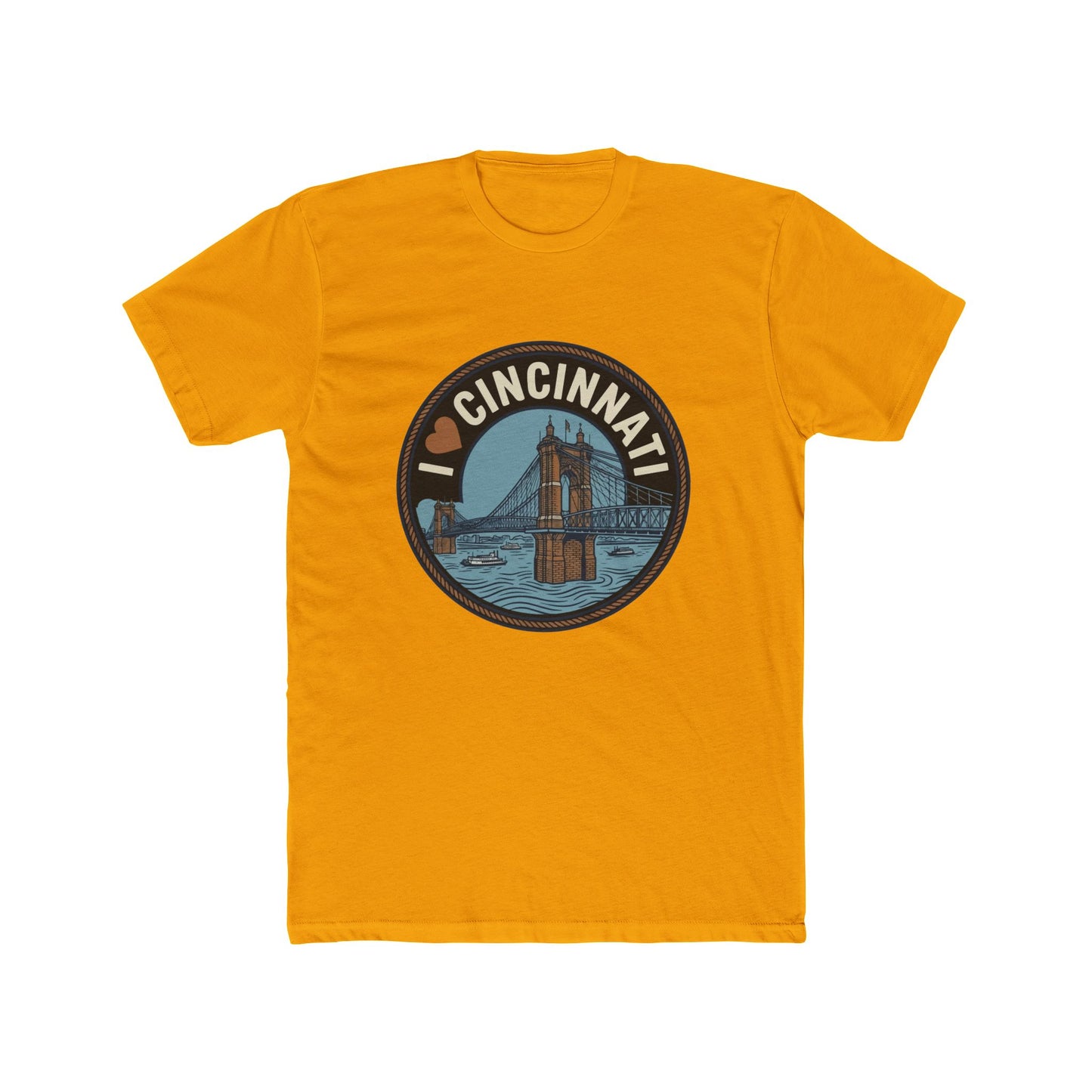 I Heart Cincinnati Tee — Cincinnati Skyline Crew T-Shirt