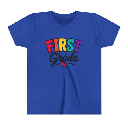 First Grade Youth T‑Shirt — Colorful Back-to-School Tee