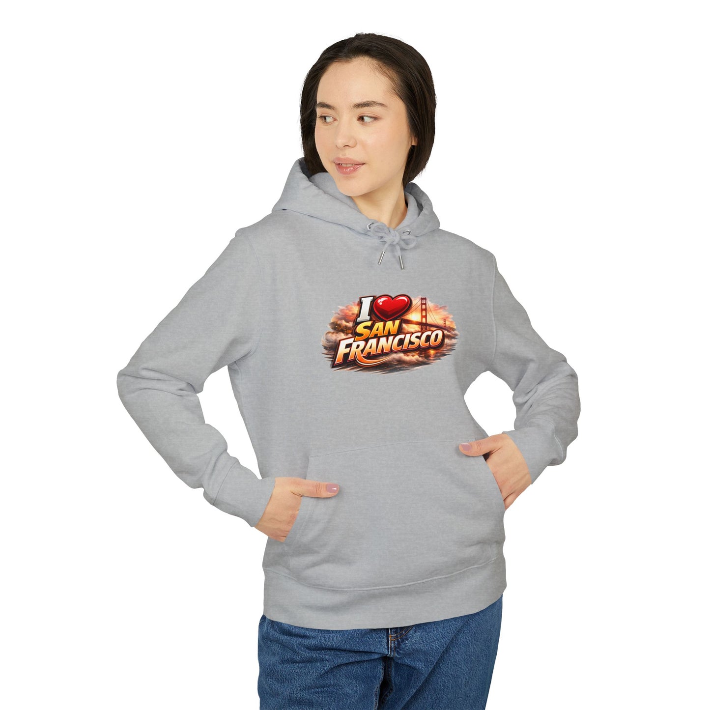 I Love San Francisco Hoodie — Retro City Skyline Graphic